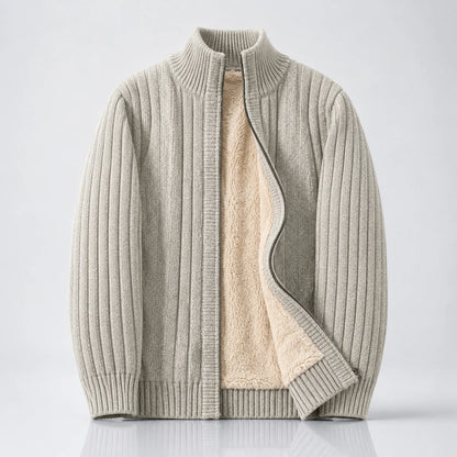 Men's Plus Turtleneck Cardigan