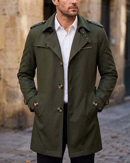 Men's Cotton Trench Coat