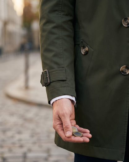 Men's Cotton Trench Coat