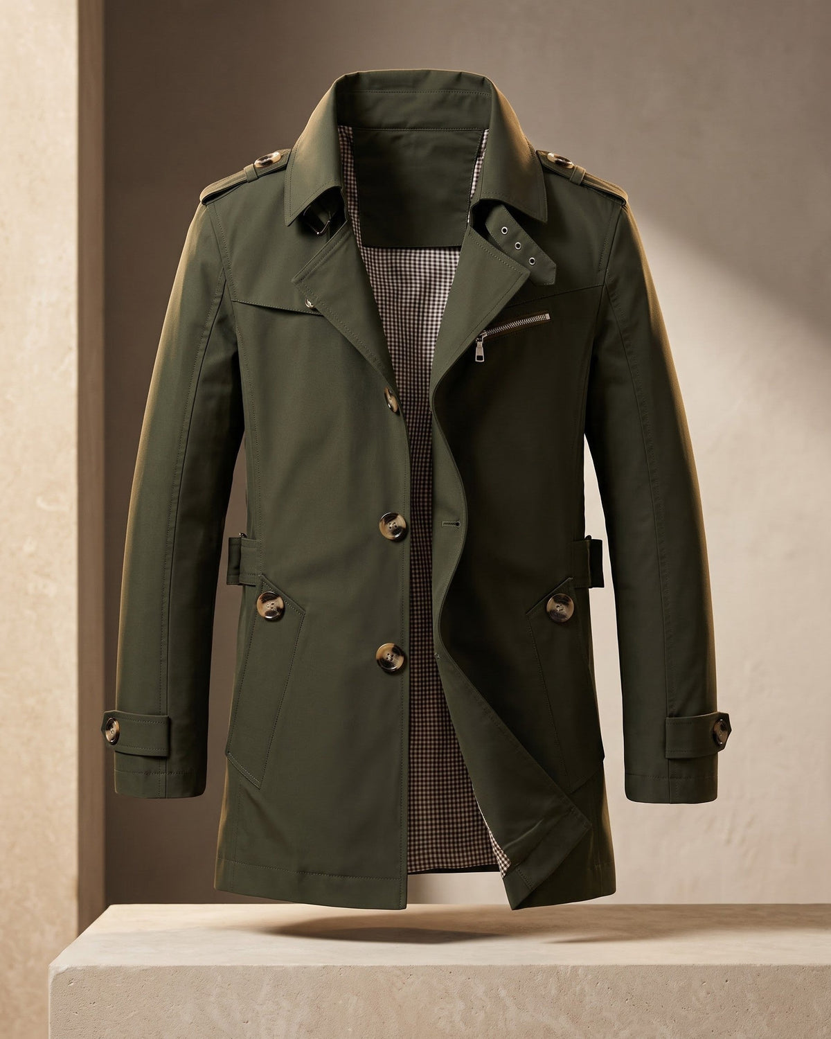 Men's Cotton Trench Coat