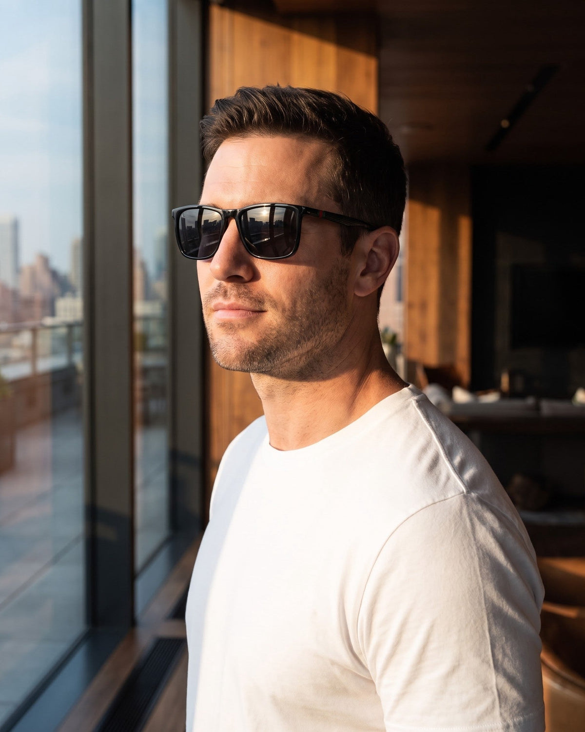 Square Polarized Sport Sunglasses