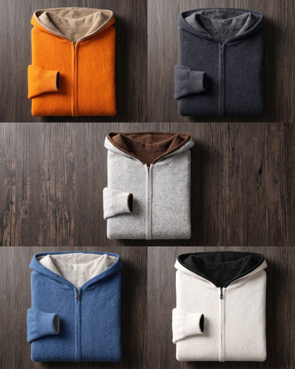 Cashmere Hooded Cardigan