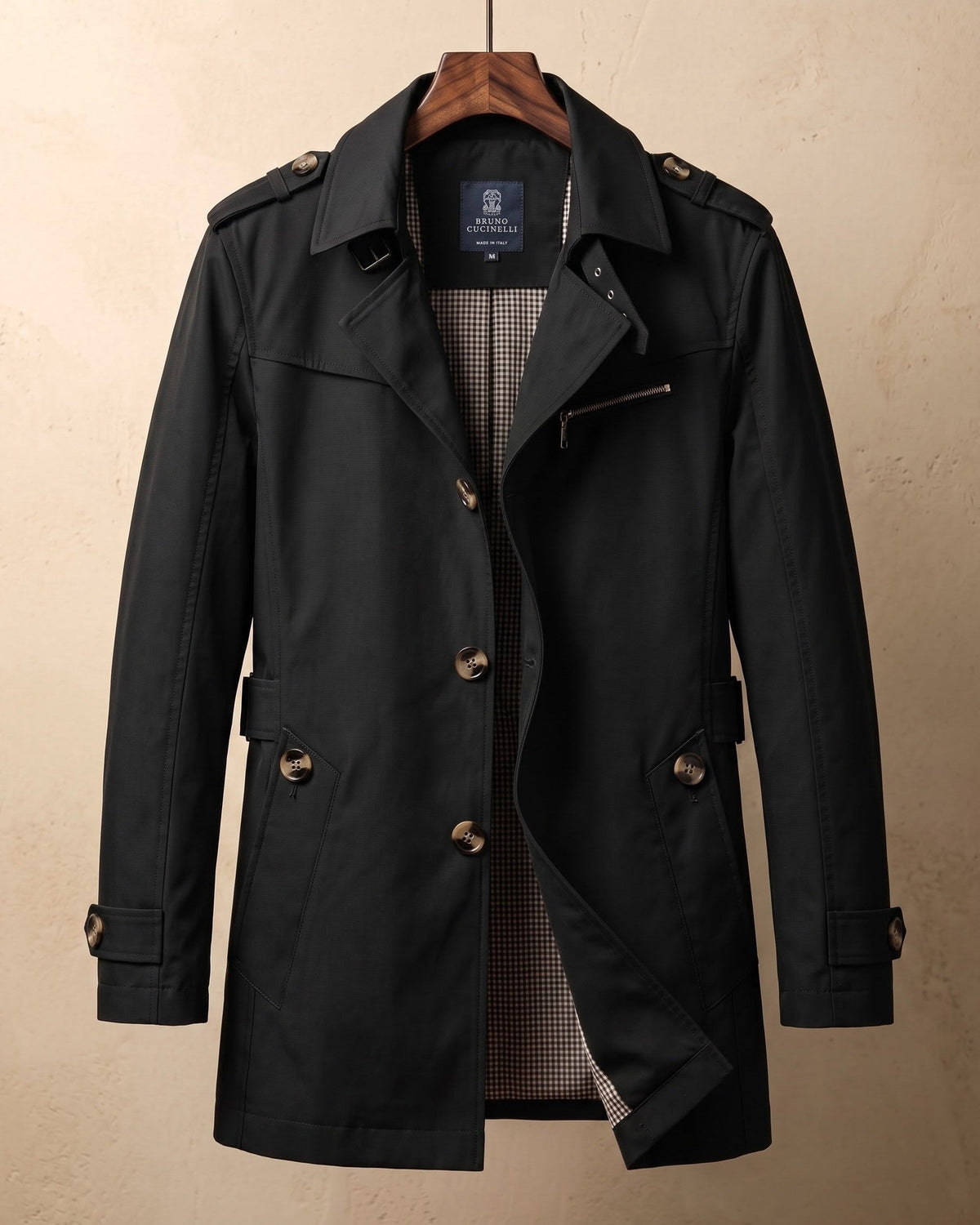 Men's Cotton Trench Coat