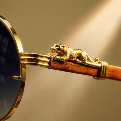 Vintage Pilot Round Sunglasses