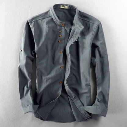 Vintage Collar Linen Shirt