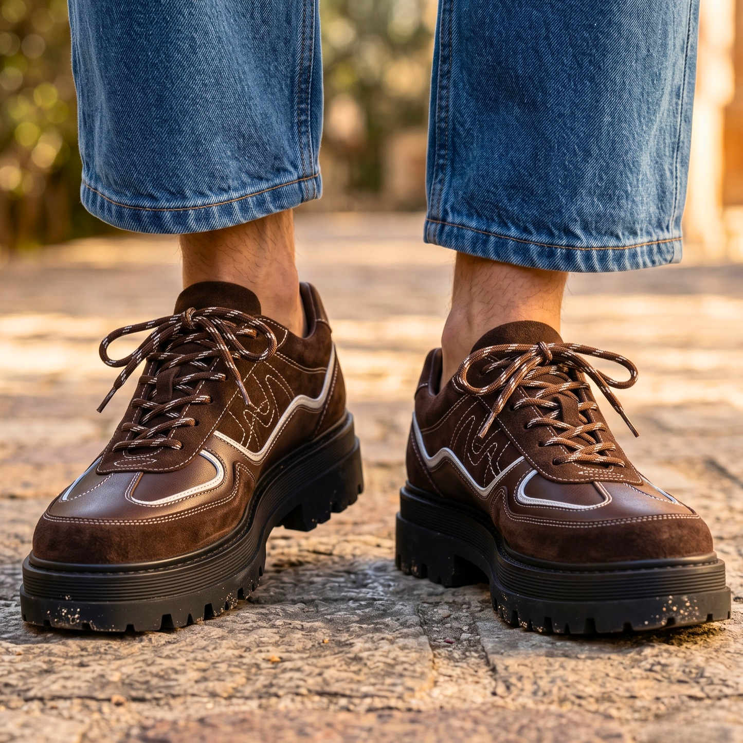 Men's Retro Derby Shoes