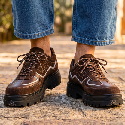 Men's Retro Derby Shoes