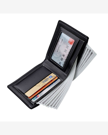 Slim PU Folding Leather Wallet