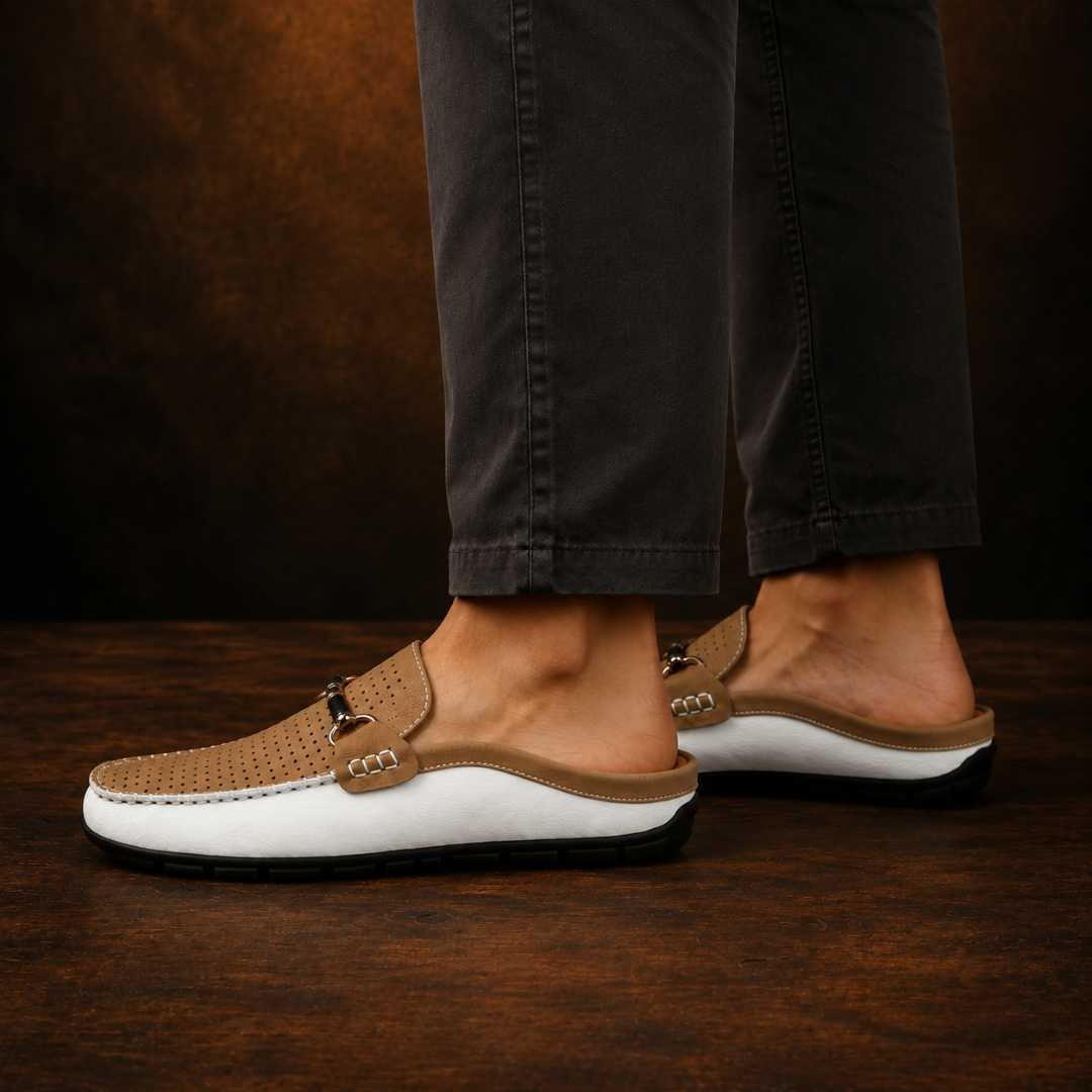 Backless Slip-On Loafers