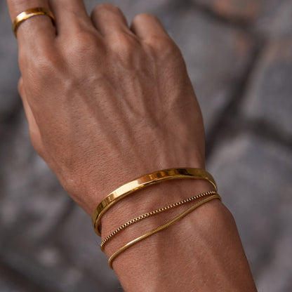 Chain Square Pendant Bracelet