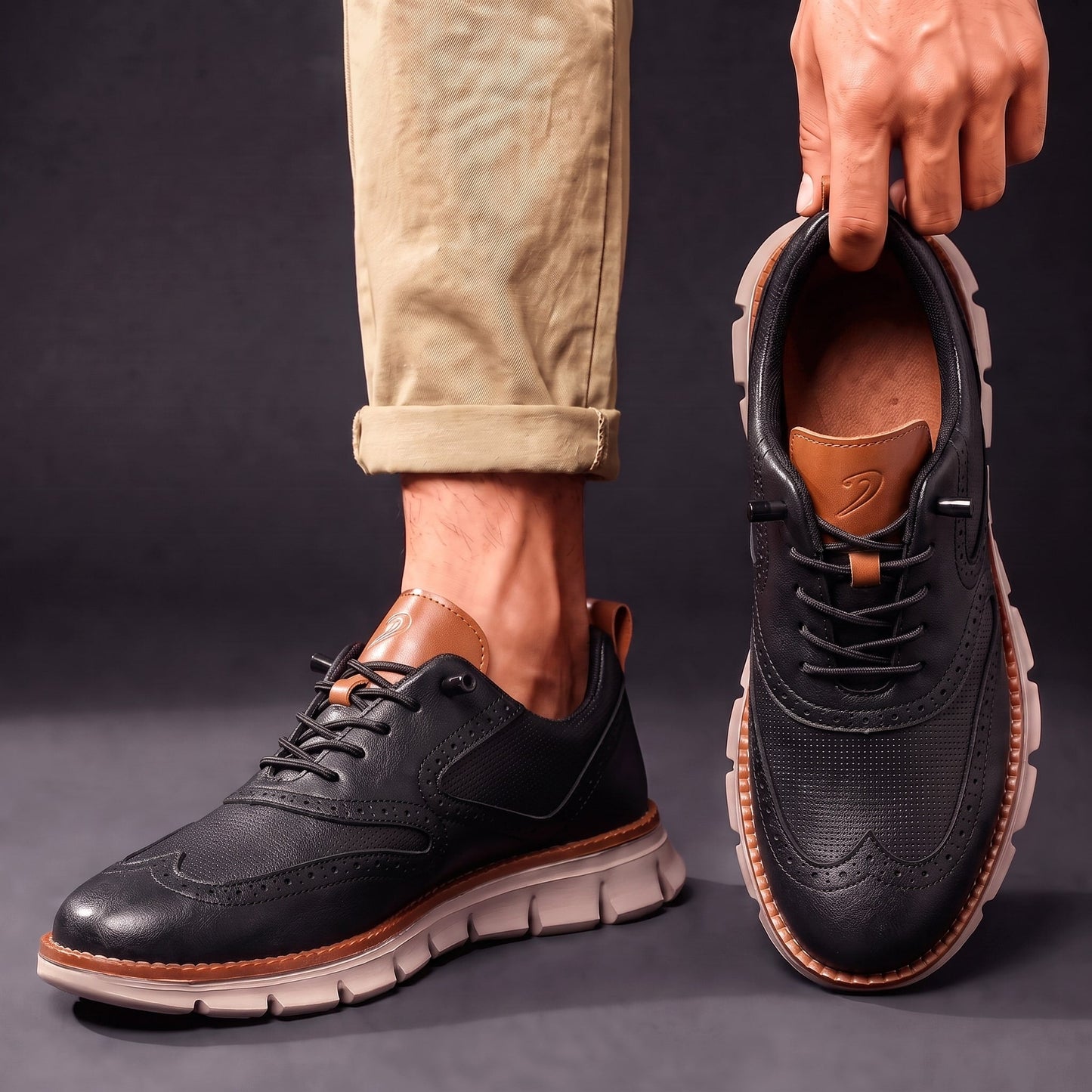 Men’s Premium Brogue Sneakers