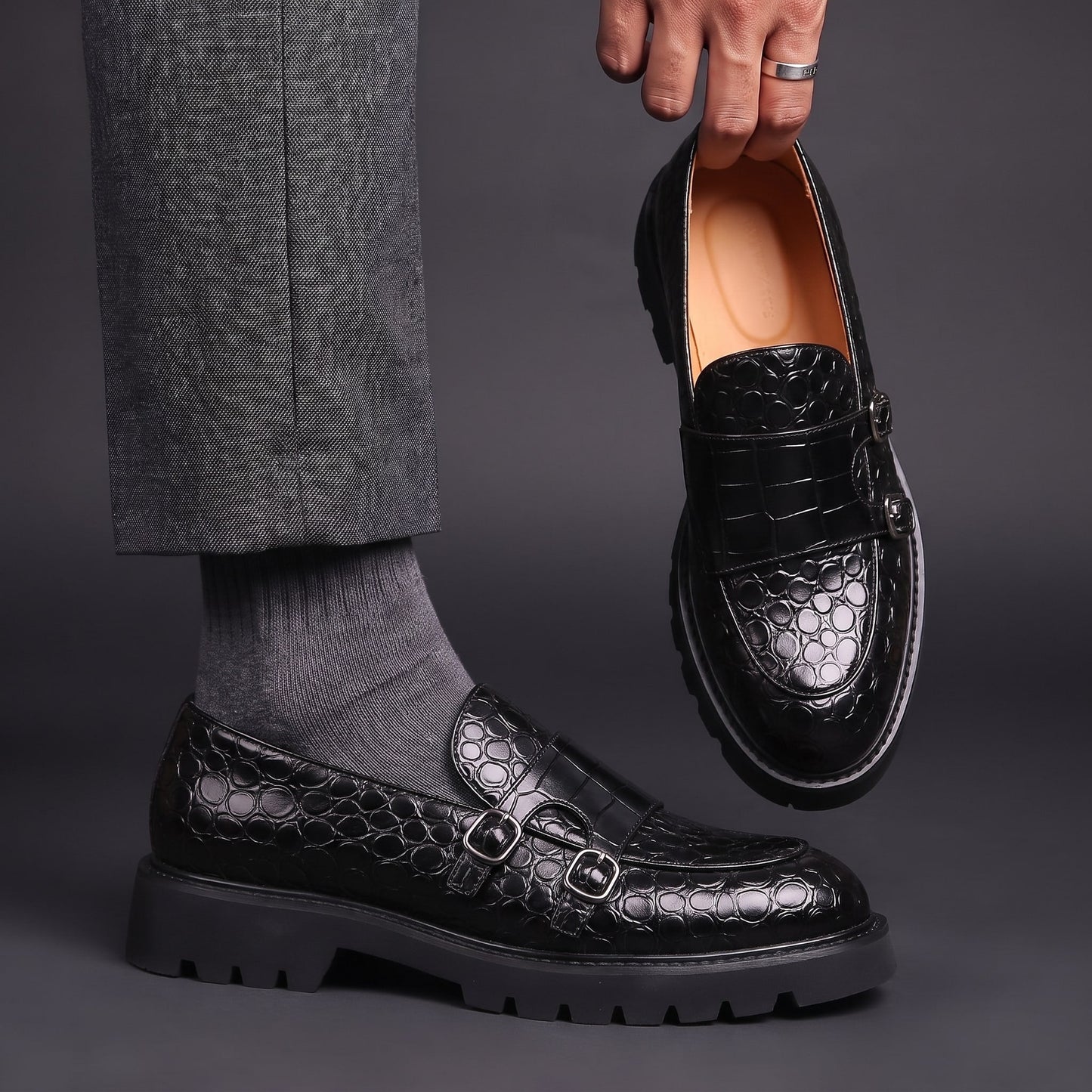 Thick Sole Business Loafers