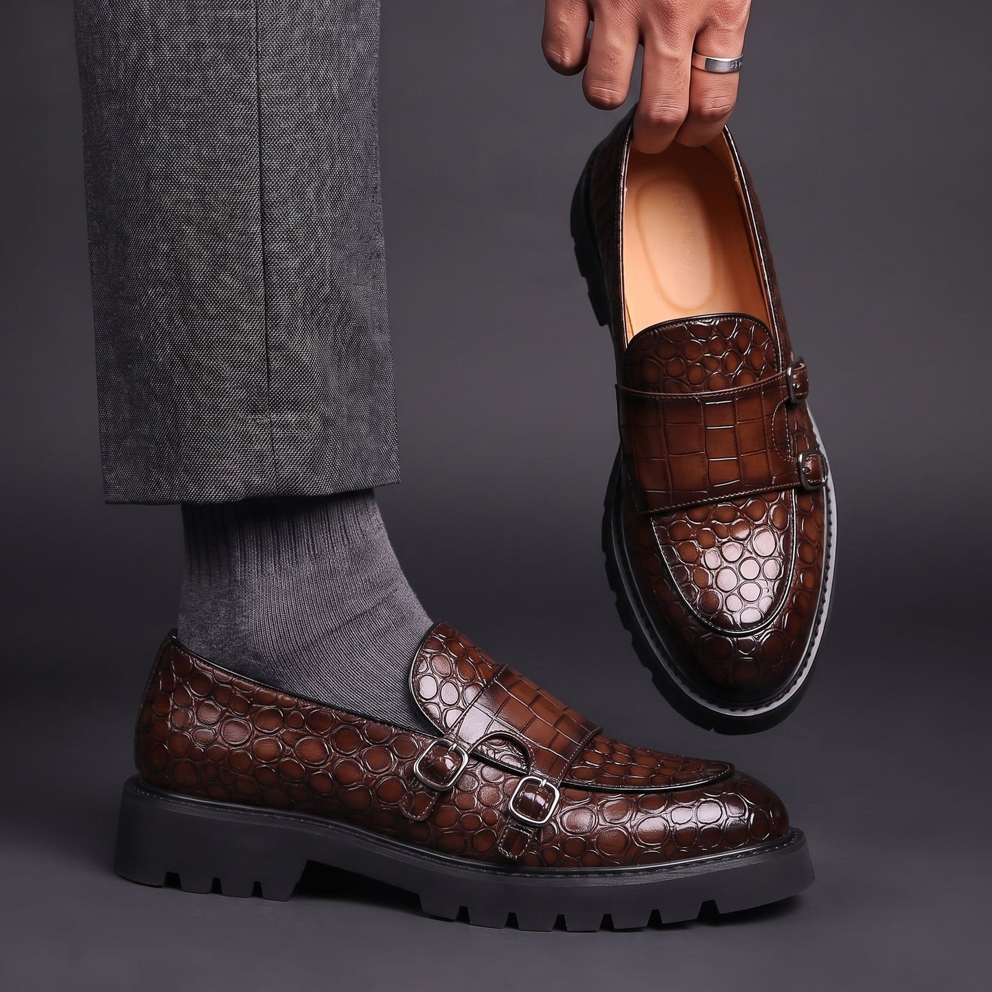 Thick Sole Business Loafers
