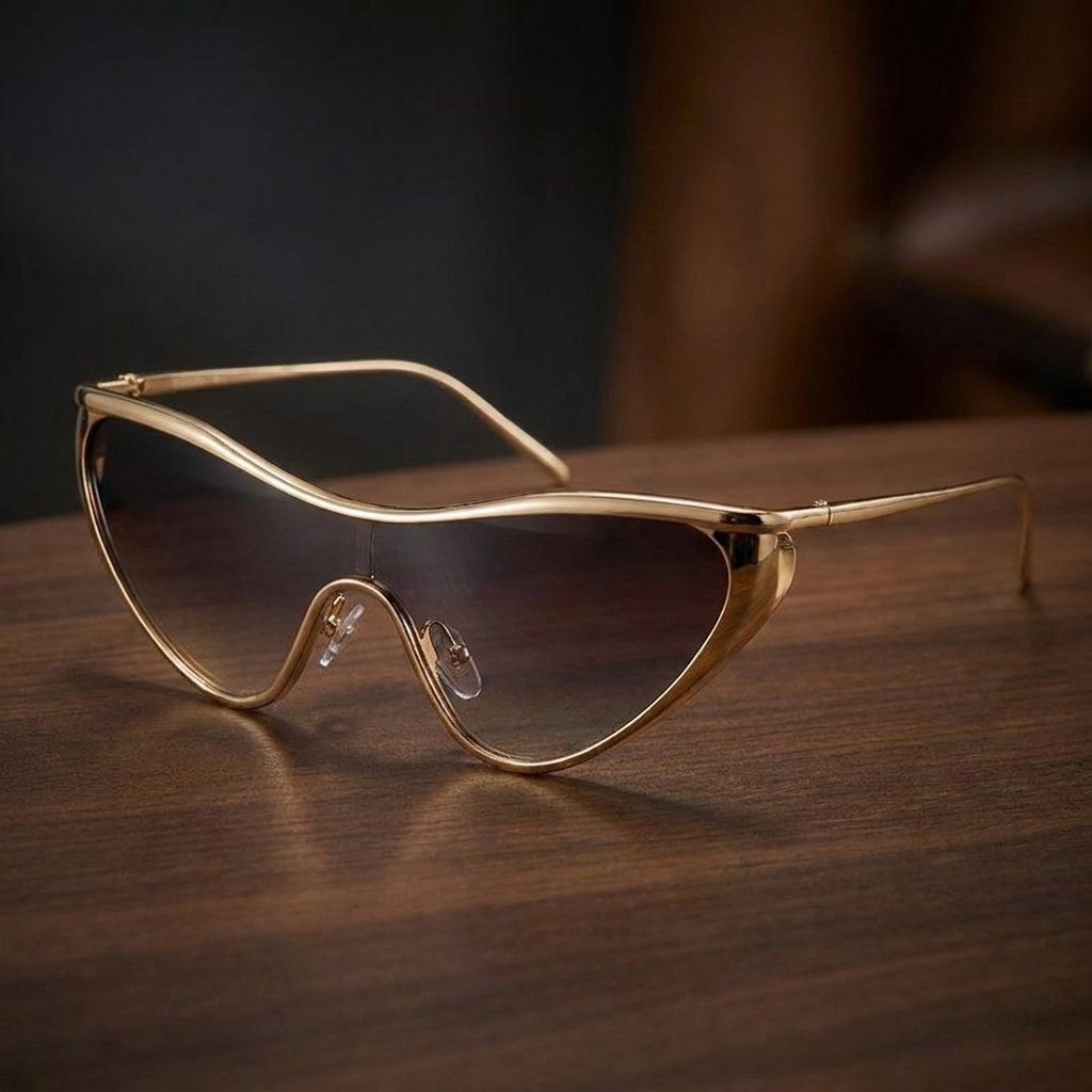 Y2K Punk Shield Eyewear