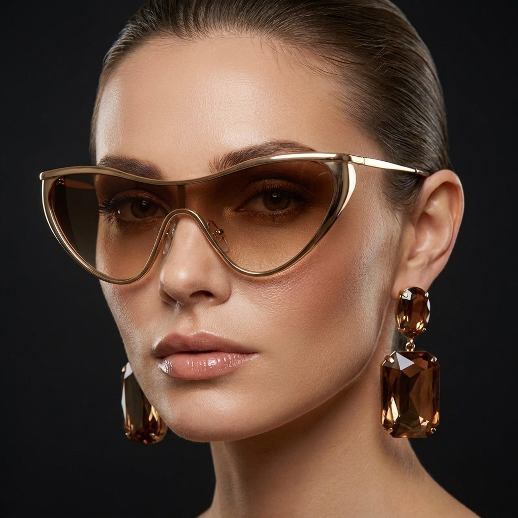 Y2K Punk Shield Eyewear