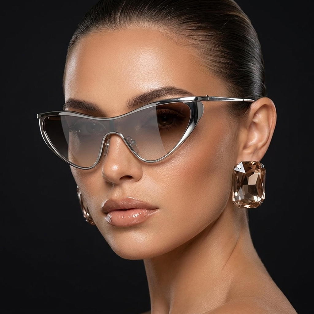 Y2K Punk Shield Eyewear