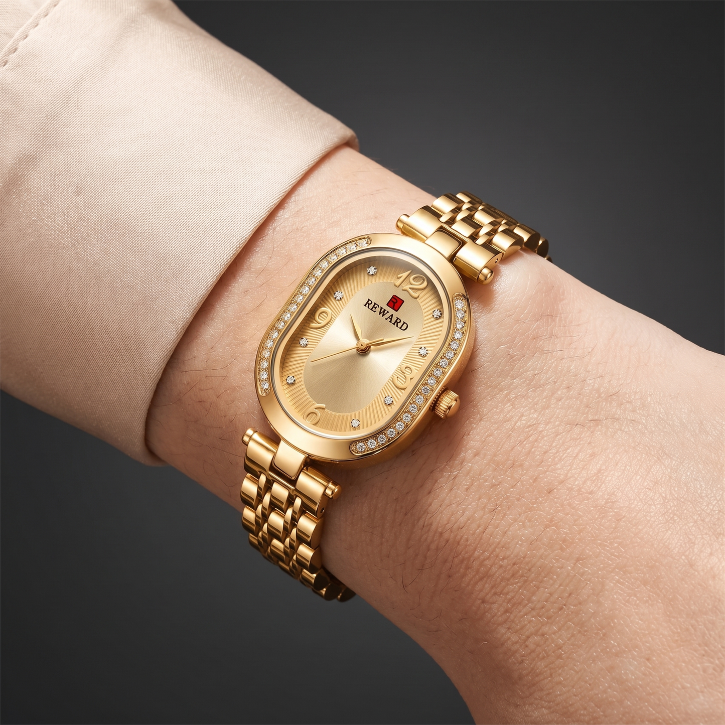 Stainless Steel Quartz Wristwatch