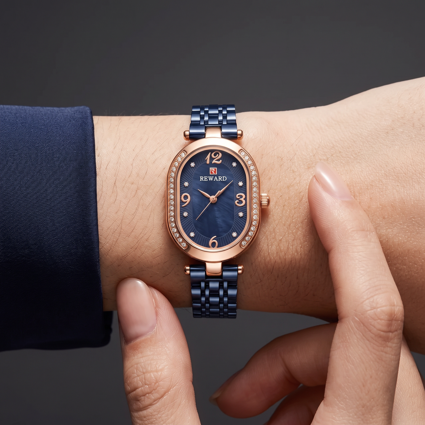 Stainless Steel Quartz Wristwatch