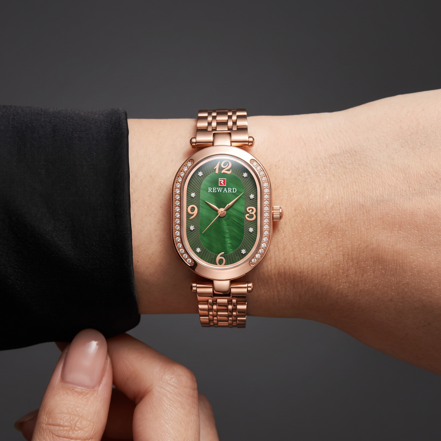Stainless Steel Quartz Wristwatch