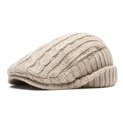 Knitted Wool Beret Cap