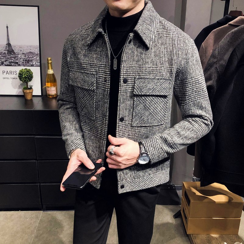 Slim-Fit Woolen Jacket
