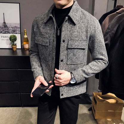 Slim-Fit Woolen Jacket