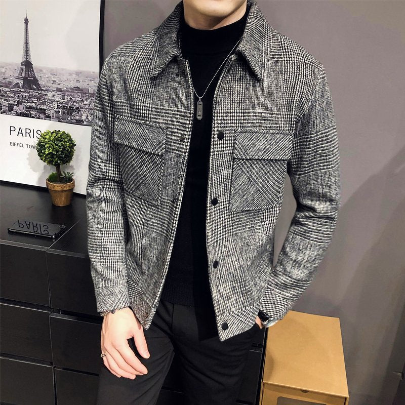 Slim-Fit Woolen Jacket