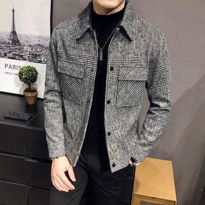 Slim-Fit Woolen Jacket