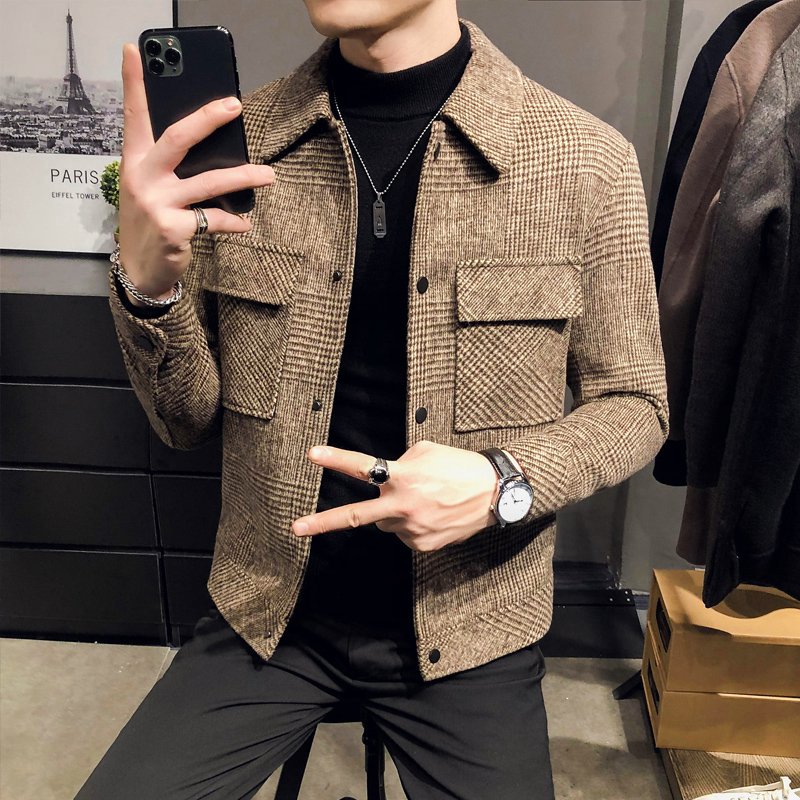 Slim-Fit Woolen Jacket