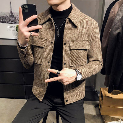 Slim-Fit Woolen Jacket
