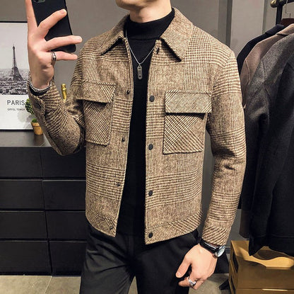 Slim-Fit Woolen Jacket