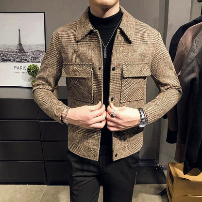Slim-Fit Woolen Jacket