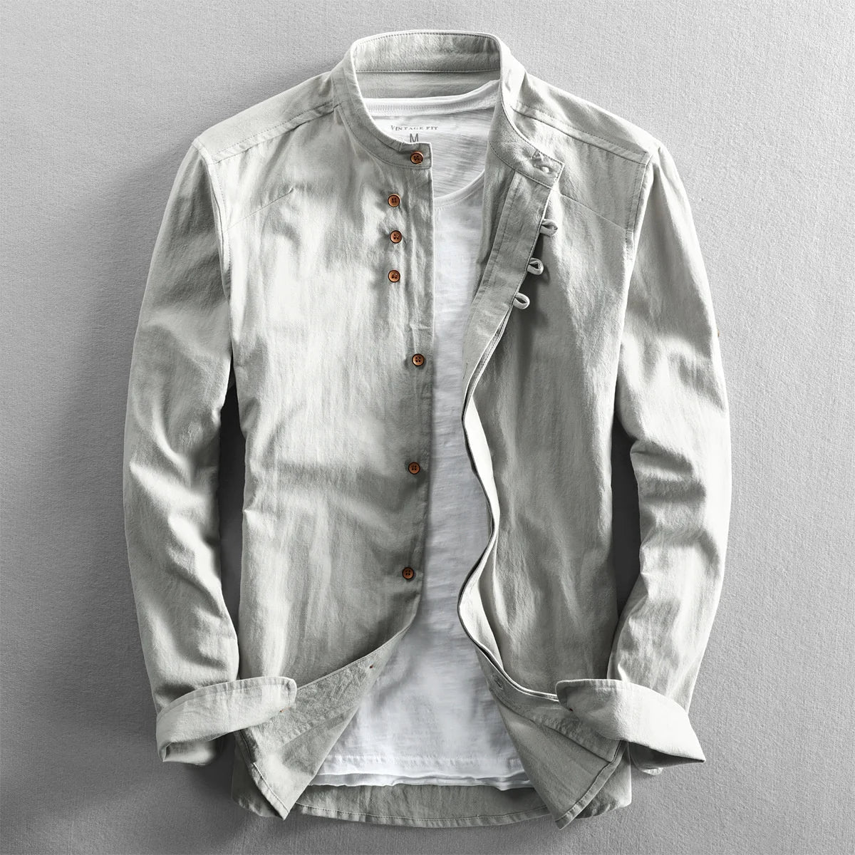 Vintage Collar Linen Shirt