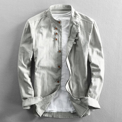Vintage Collar Linen Shirt