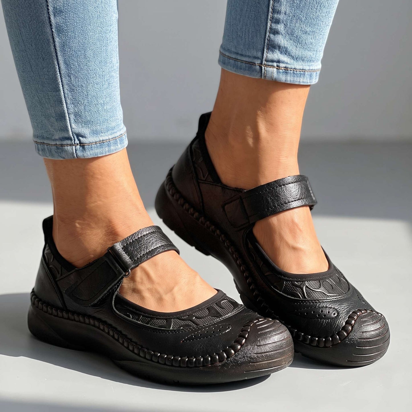 Durable Round Toe Moccasins