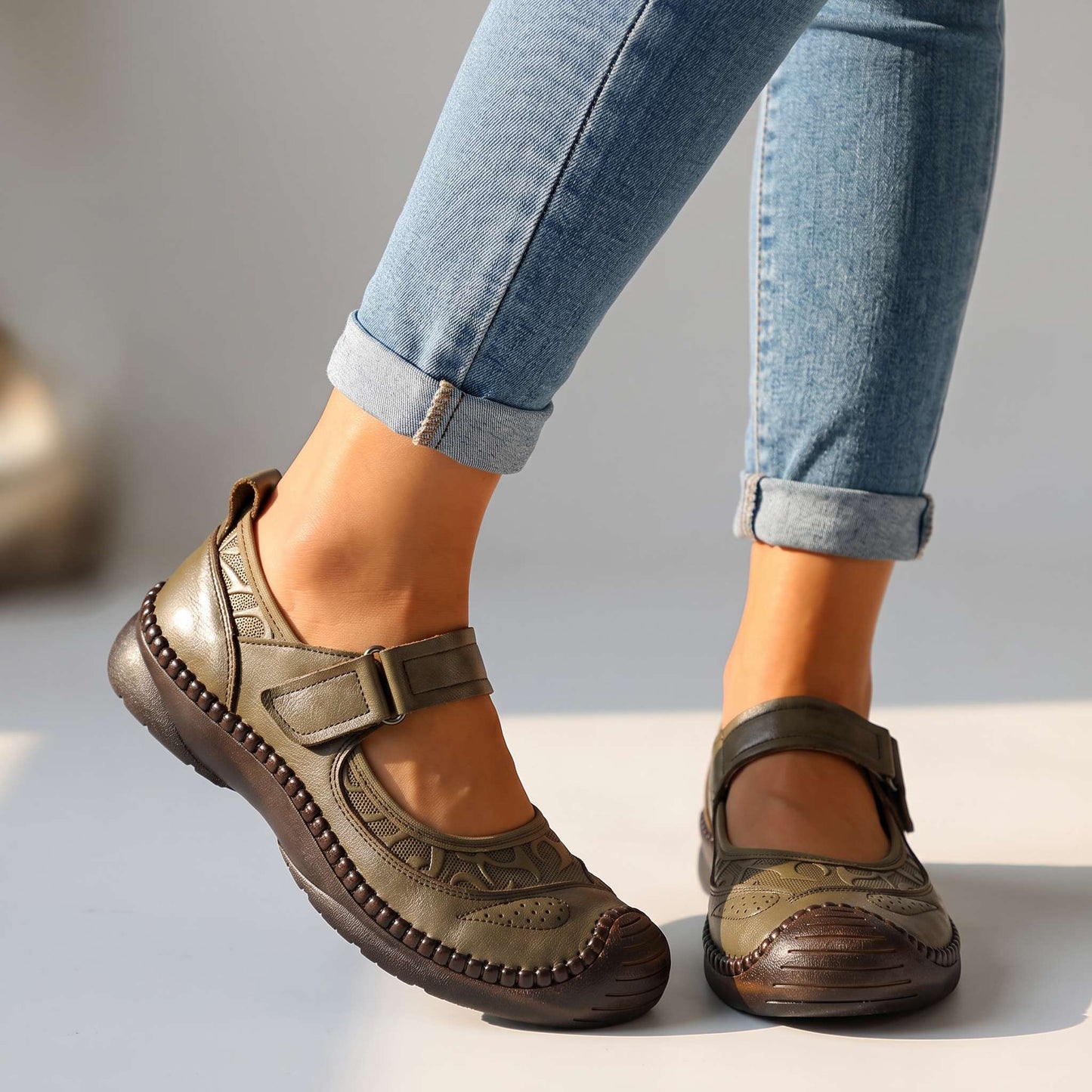 Durable Round Toe Moccasins