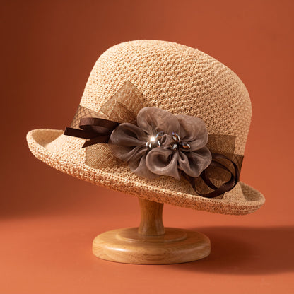 Women's Straw Bucket Hat
