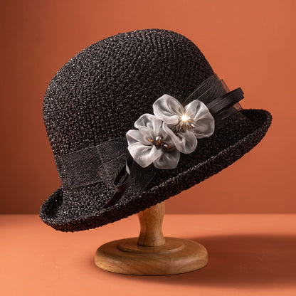 Women's Straw Bucket Hat