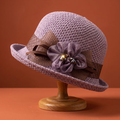 Women's Straw Bucket Hat