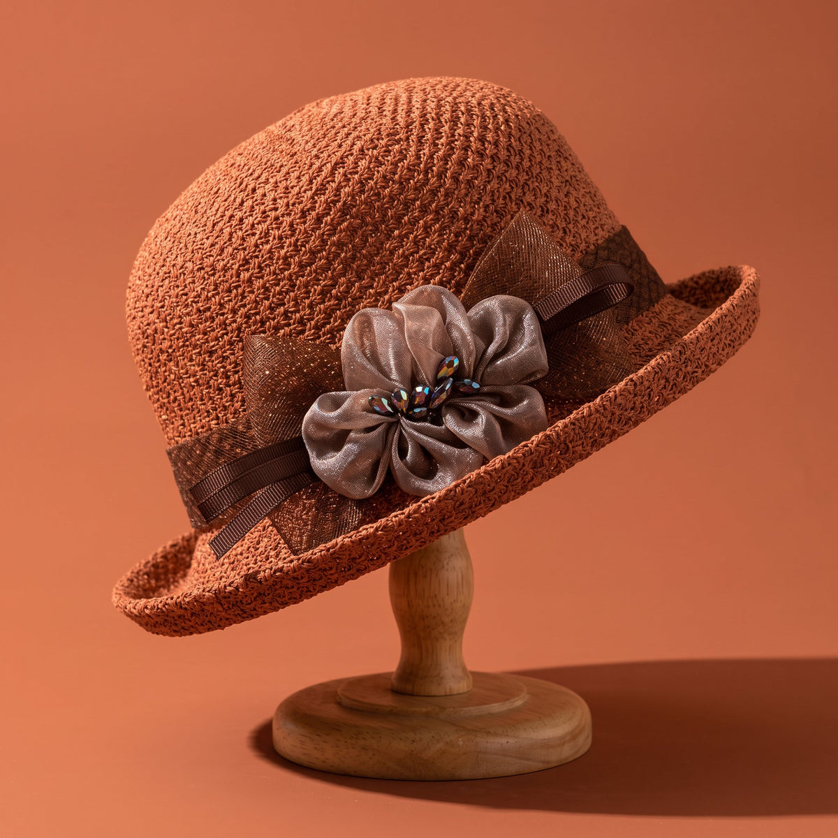 Women's Straw Bucket Hat