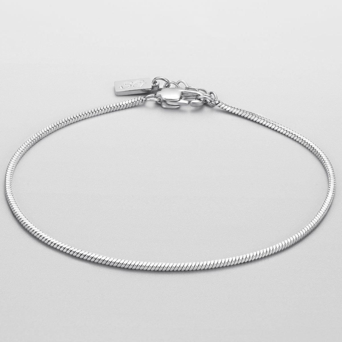 Chain Square Pendant Bracelet