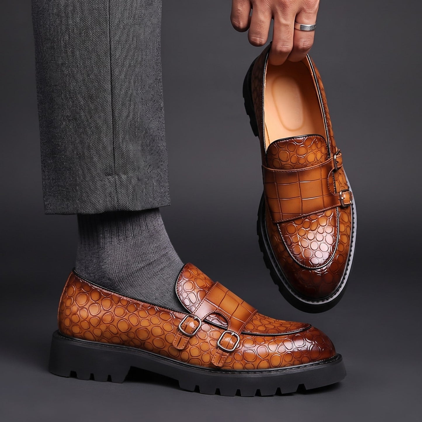 Thick Sole Business Loafers