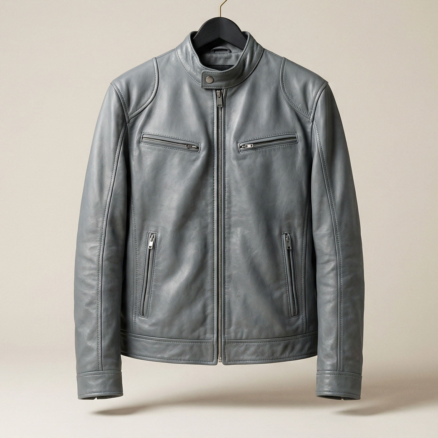 Short Coat Biker Style