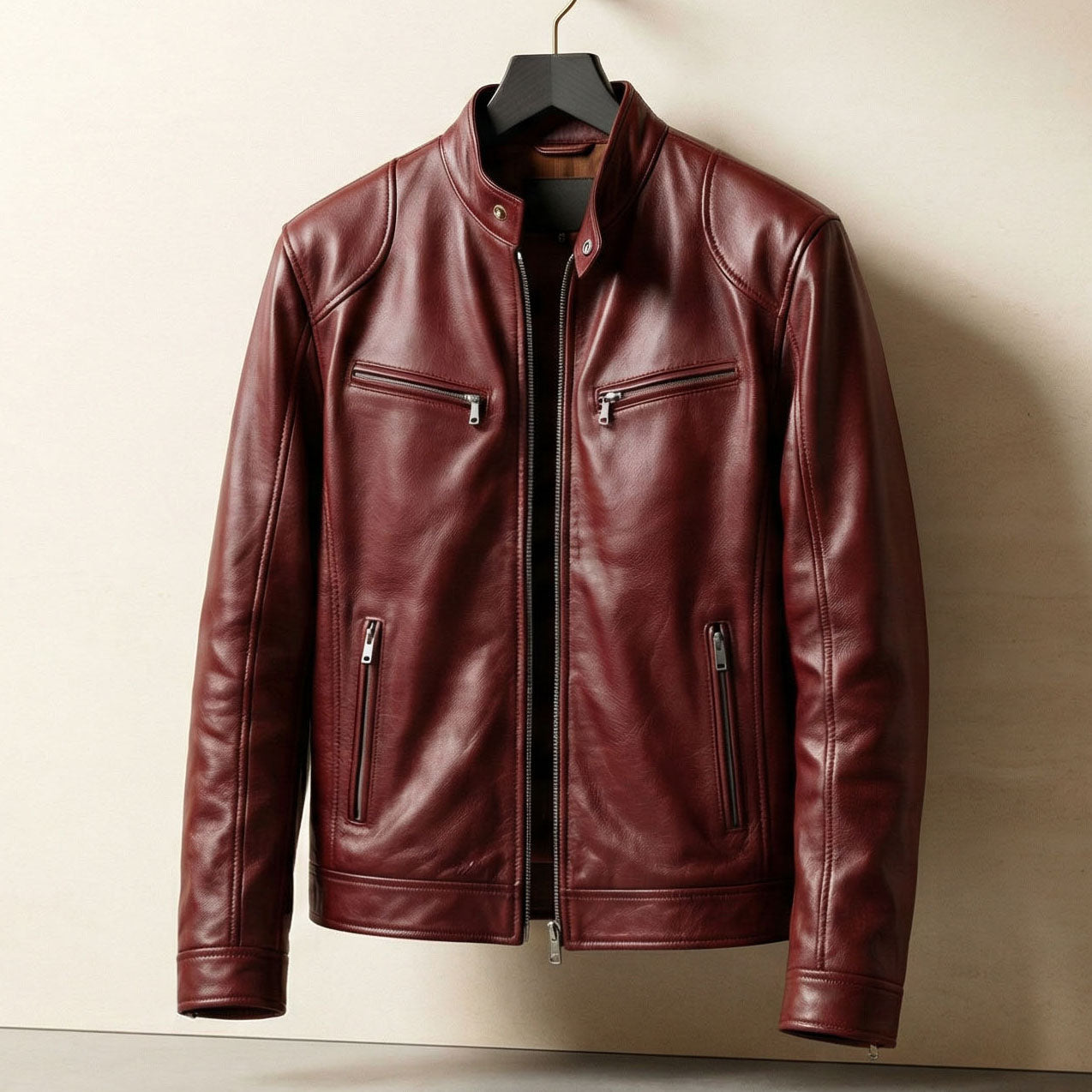 Short Coat Biker Style