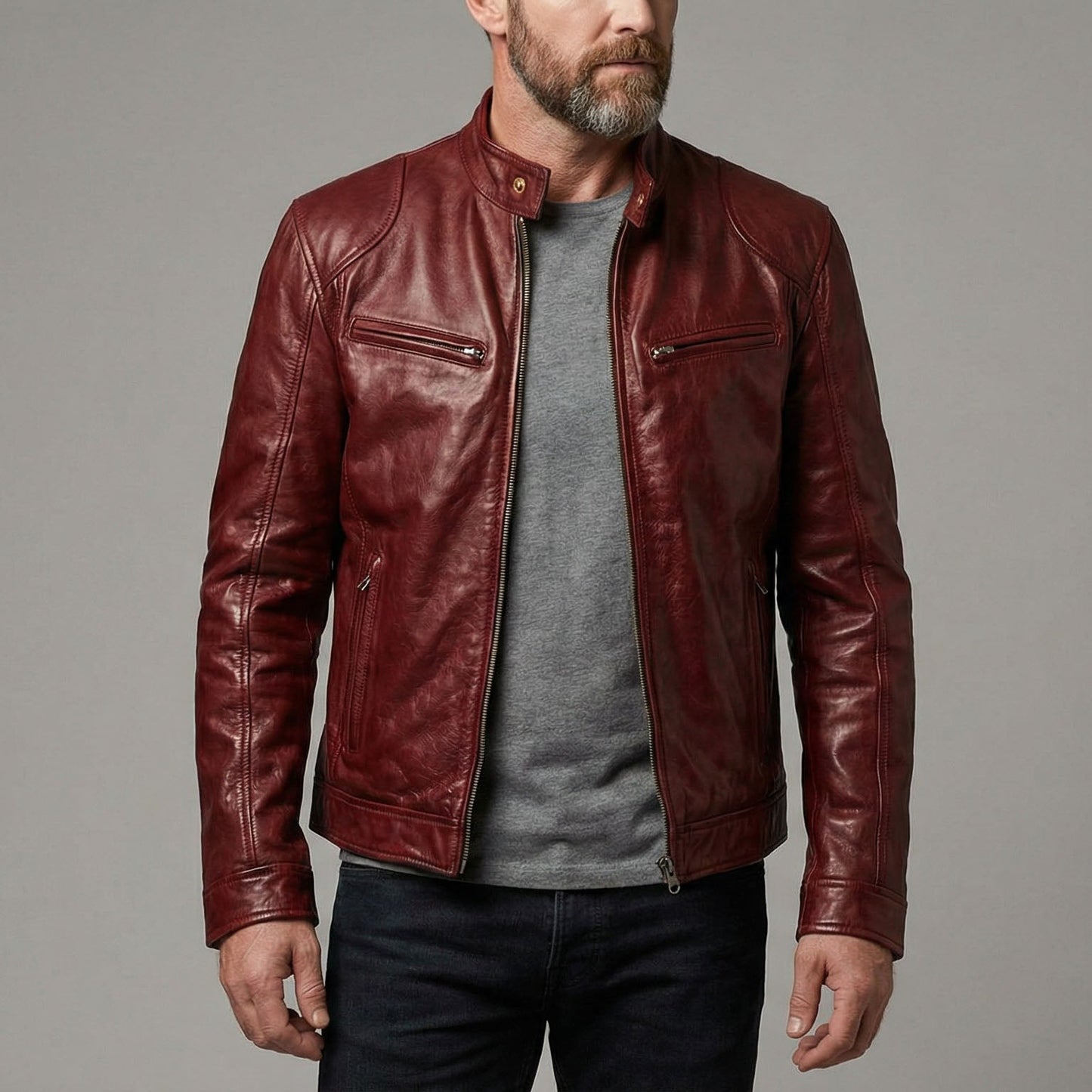 Short Coat Biker Style