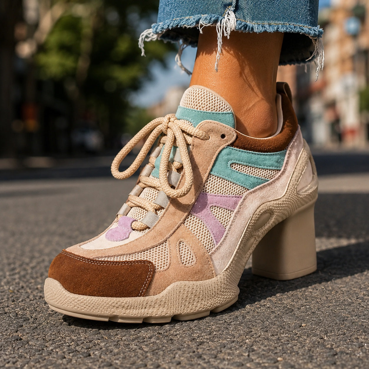 Colour High Heel Pumps