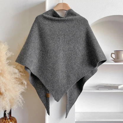 Wool Blend Triangular Shawl