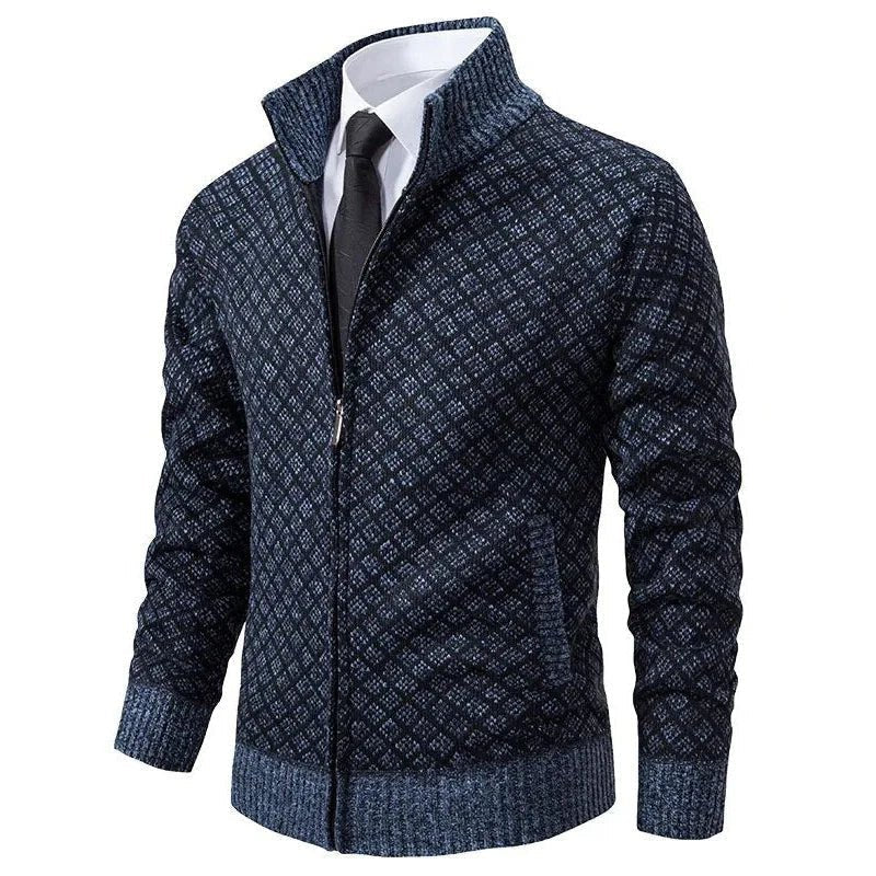 Casual Zip-Up Sweater Jacket