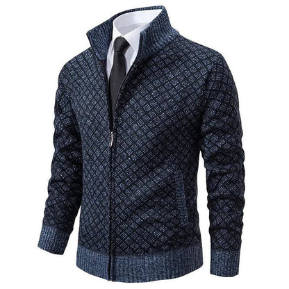 Casual Zip-Up Sweater Jacket