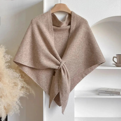Wool Blend Triangular Shawl
